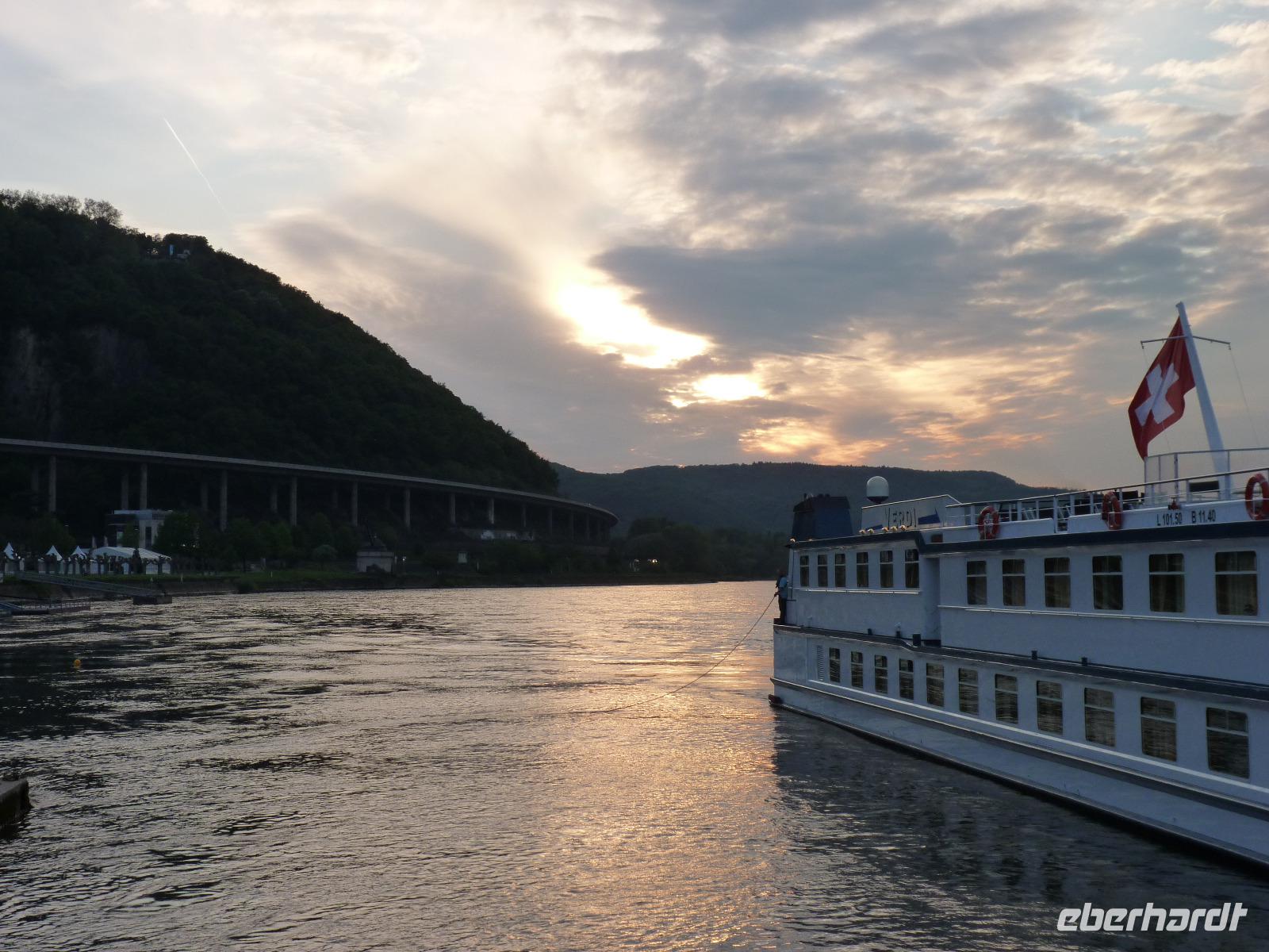Sonnenuntergang Andernach &ndash; &copy; Steffi Zimmermann (Eberhardt TRAVEL)