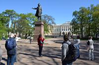 Das Puschkin-Denkmal und die Vuvuzela &ndash; &copy; Andreas Wolfsteller (Eberhardt TRAVEL)