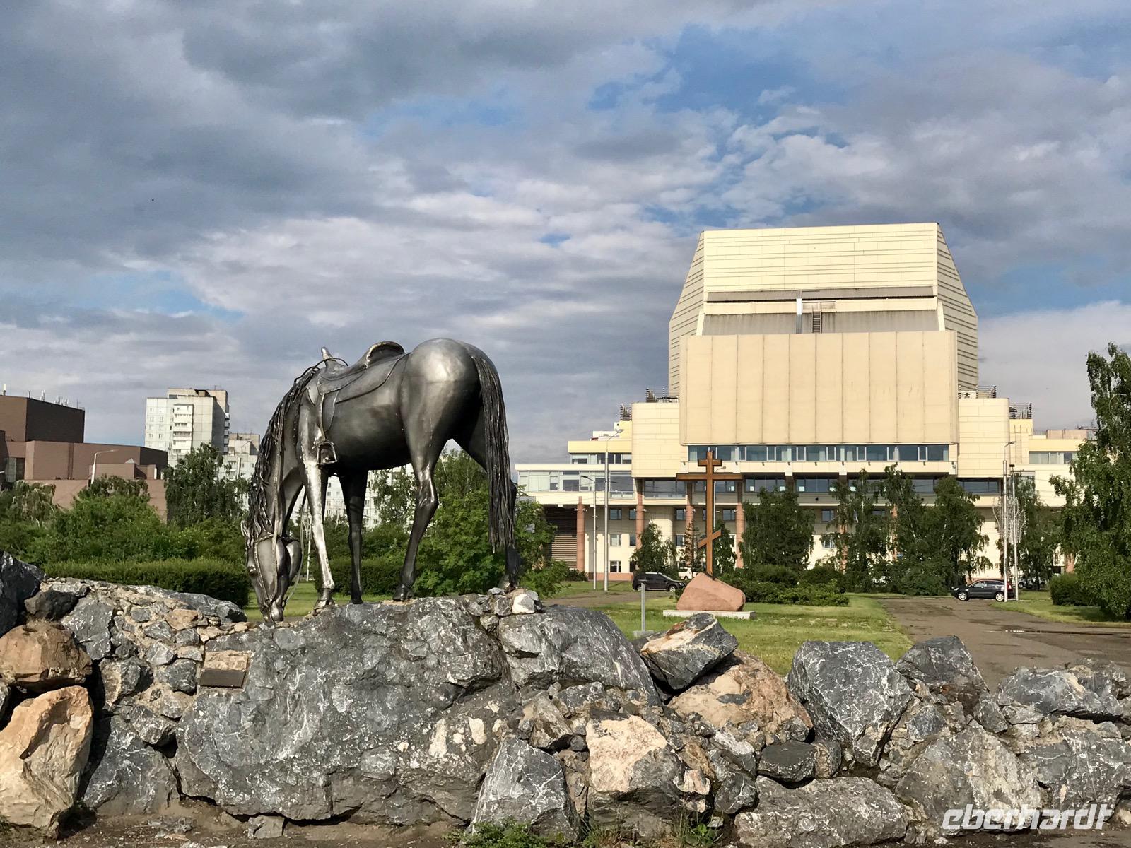 Krasnojarsk: Ankunft der Kosaken am linken Ufer des Enisej &ndash; &copy; Magda-Viola Hanke (Eberhardt TRAVEL)