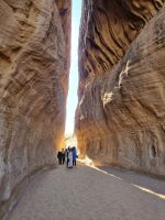 Hegra (Mada'in Salih) - Schlucht mit Gebetsnischen &ndash; &copy; Katrin Deutschbein (Eberhardt TRAVEL)