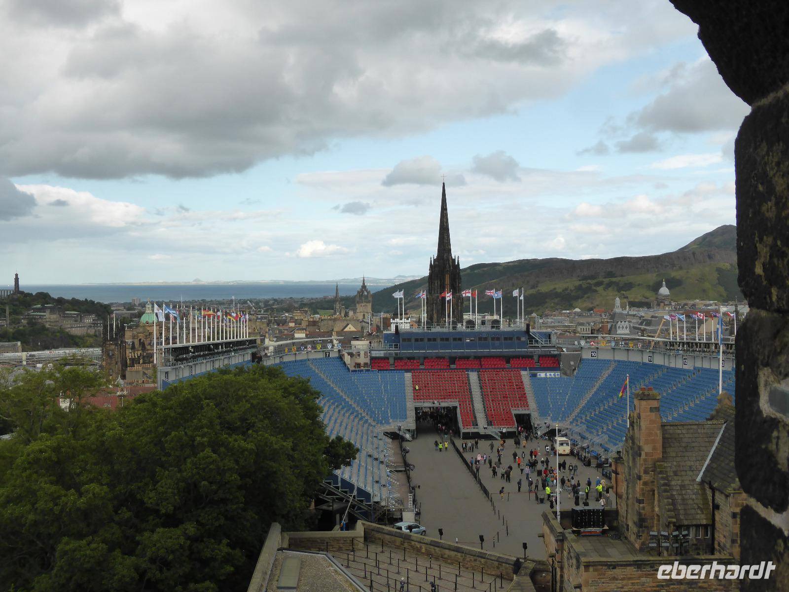 Edinburg - Tribüne für das Tattoo &ndash; &copy; Claudia Bernhardt (Eberhardt TRAVEL)