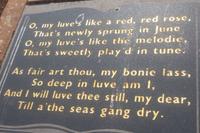 Liebesgedicht von Robert Burns &ndash; &copy; Michael Krause (Eberhardt TRAVEL)