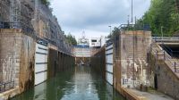 Kreuzfahrt Göta-Kanal - Die erste Schleuse Lilla Edit &ndash; &copy; Franziska Bergmann (Eberhardt TRAVEL)