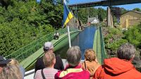 Einfahrt in Trogbrücke