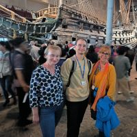 Stockholm. Im VASA Museum - RL Treff Katrin, Adrien, Heike &ndash; &copy; Heike Jack (Eberhardt TRAVEL)