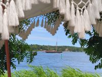 Vaxholm. Sommercafé &ndash; &copy; Heike Jack (Eberhardt TRAVEL)
