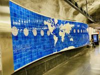 Göta-Kanal Stockholm -  Kunst in der U-Bahn Station Tekniska Högskolan  &ndash; &copy; Heike Wagner (Eberhardt TRAVEL)