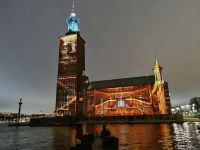 Nobel Week Lights - Lichterfestival am Stadshuset (Rathaus) &ndash; &copy; Katrin Deutschbein (Eberhardt TRAVEL)