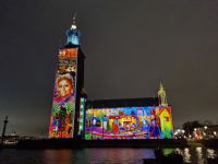 Nobel Week Lights - Lichterfestival am Stadshuset (Rathaus) &ndash; &copy; Katrin Deutschbein (Eberhardt TRAVEL)