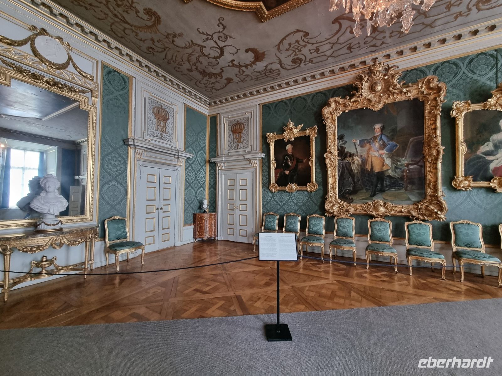 Schloss Drottningholm (Grüner Salon) &ndash; &copy; Katrin Deutschbein (Eberhardt TRAVEL)