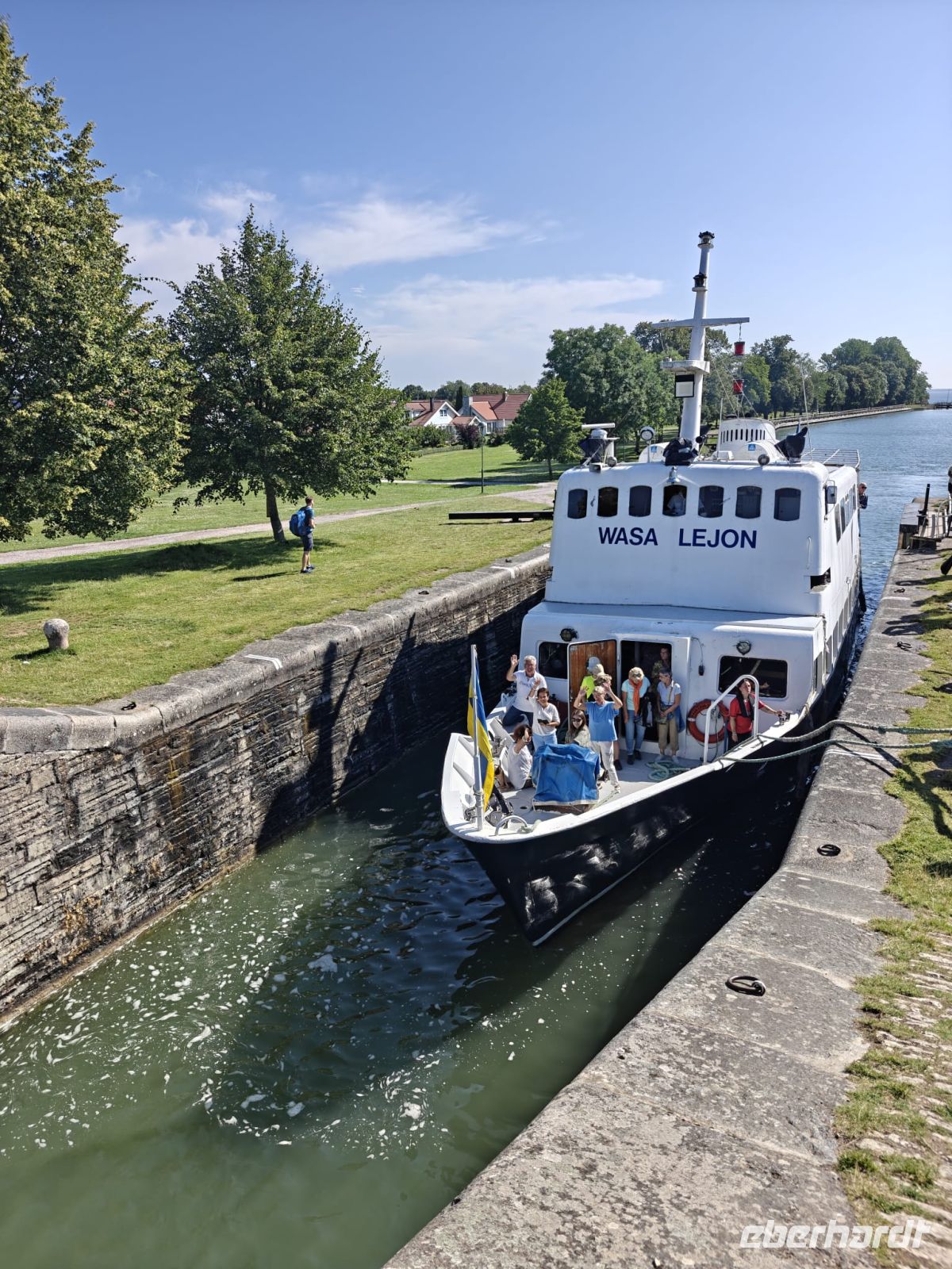 MS Wasa Lejon auf dem Götakanal &ndash; &copy; Sinah Witzig (Eberhardt TRAVEL)