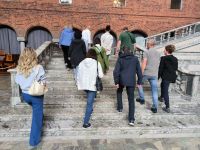 Stockholm. Wir schreiten die Treppe hinauf &ndash; &copy; Heike Jack (Eberhardt TRAVEL)