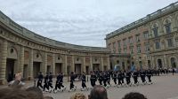 Städtereise Stockholm - Wachablösung am Königlichen Schloss