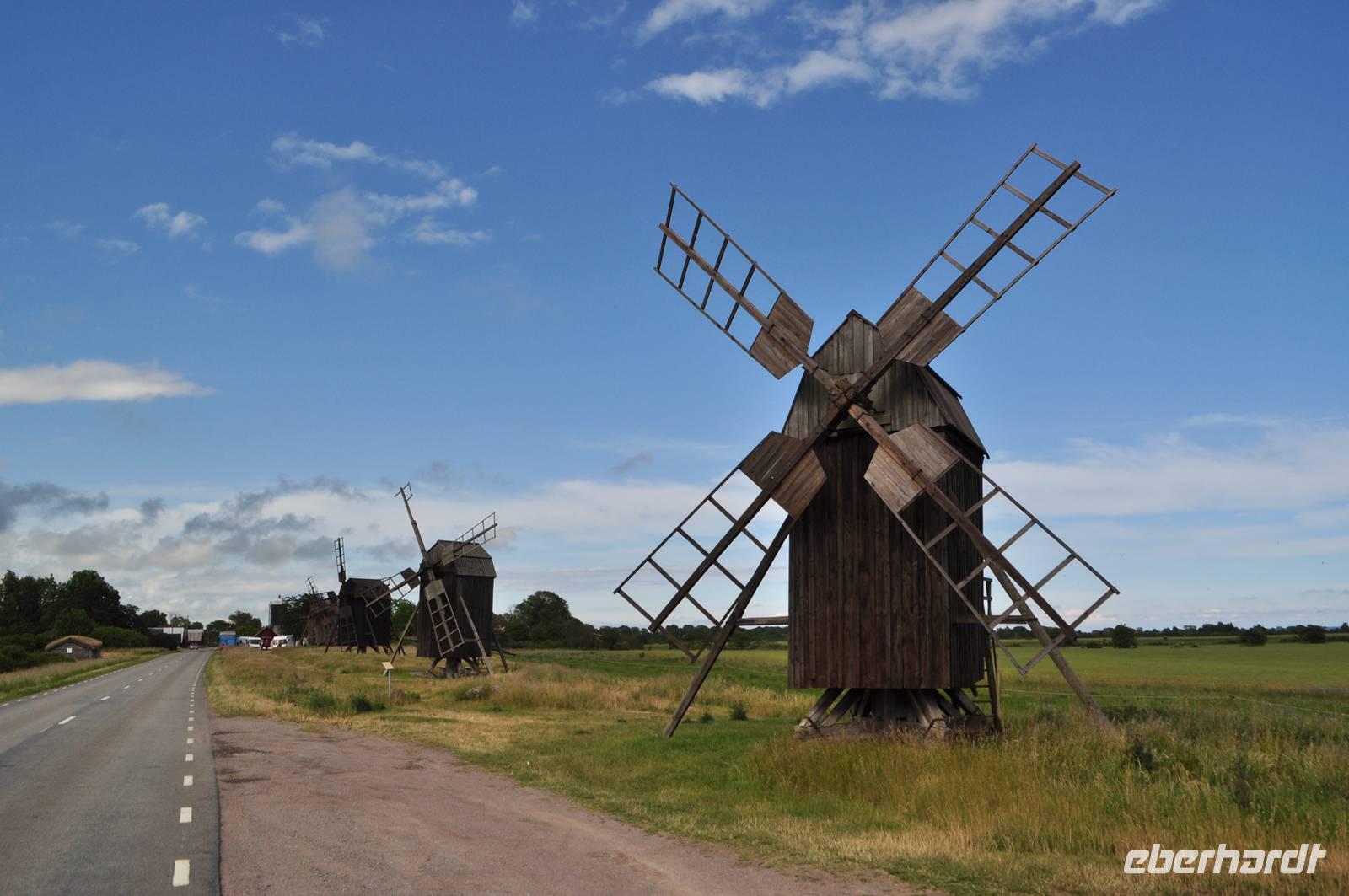 Mühlen von Lerkaka auf Öland &ndash; &copy; Martin Büchner (Eberhardt TRAVEL)