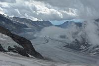 Jungfraujoch - Blick von der Sphinx - Richtung Großer Aletschgletscher und Eggishorn &ndash; &copy; Martin Büchner (Eberhardt TRAVEL)