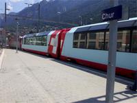 Unser Panoramawagen in Chur &ndash; &copy; Peter Rudolph (Eberhardt TRAVEL)