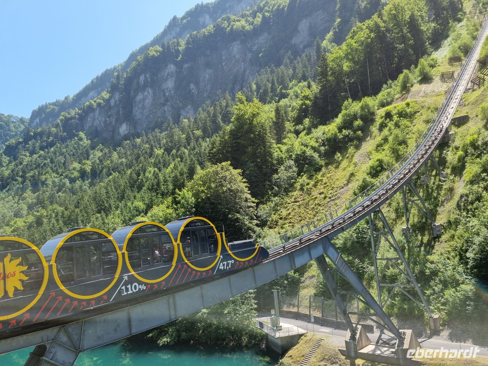 Standseilbahn Schwyz-Stoos &ndash; &copy; Katrin Deutschbein (Eberhardt TRAVEL)
