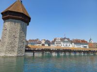 Stadtansichten Luzern_ 3 gedeckte Holzbrücken über der Reuss.jpg &ndash; &copy; Ute Solf (Eberhardt TRAVEL)