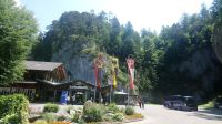 Meiringen - Rast an der Aareschlucht, Ausgang West