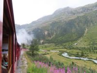 503 Fahrt mit der Furka Dampfbahn - Blick nach Gletsch &ndash; &copy; Annette Probst-Weise (Eberhardt TRAVEL)