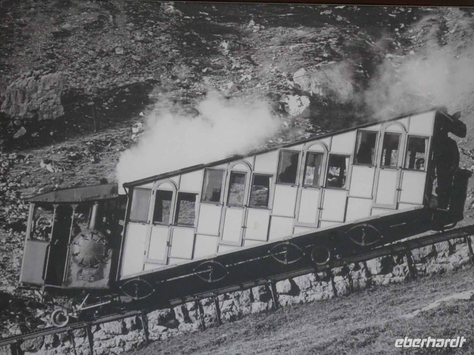 Pilatus, Pilatusdampfbahn von damals &ndash; &copy; Hartwig Köllner (Eberhardt TRAVEL)