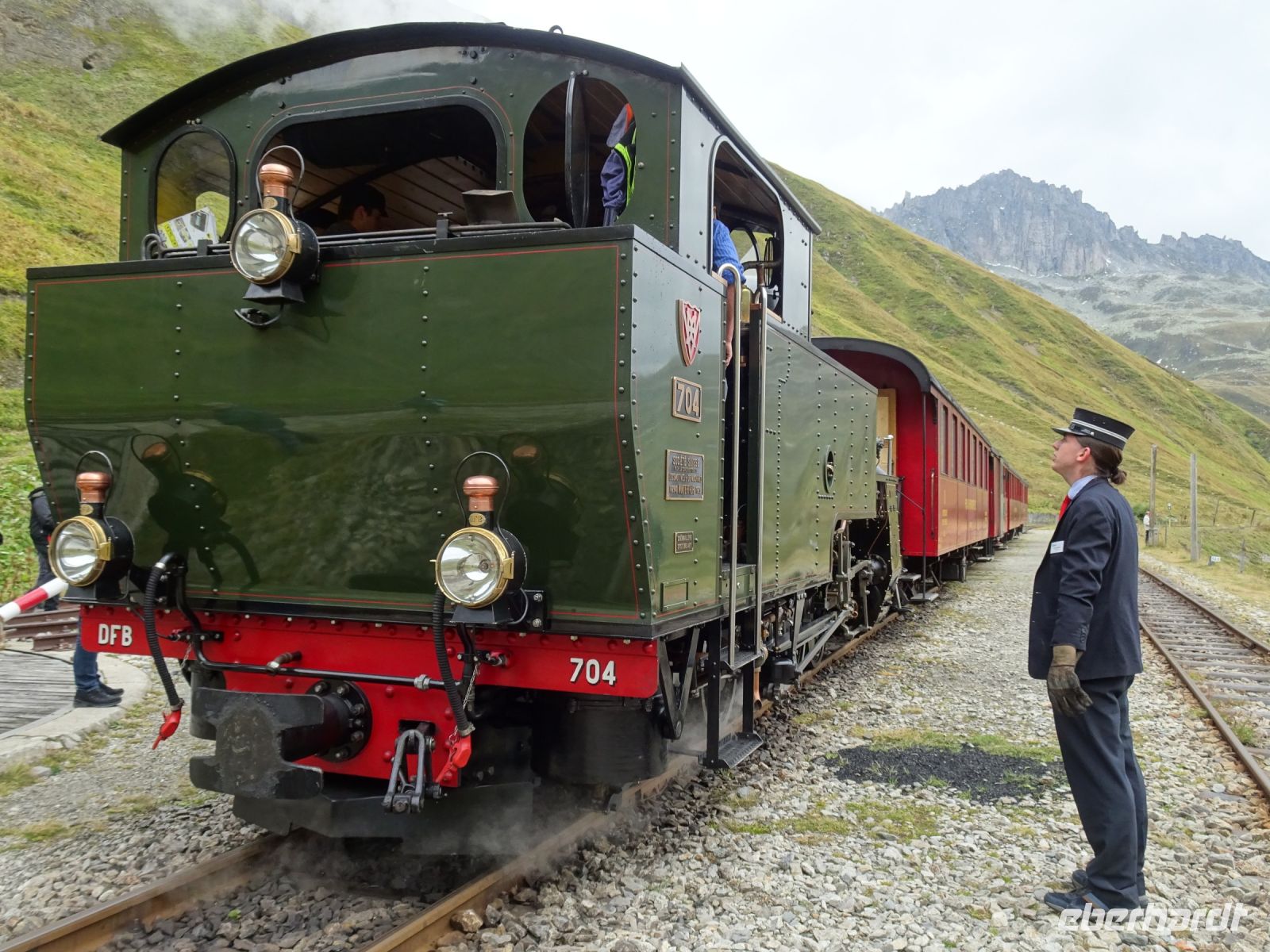 ... geschafft! Der Zug ist zur Talfahrt wieder komplett &ndash; &copy; Hartwig Köllner (Eberhardt TRAVEL)