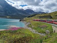 Fahrt mit dem Bernina-Express (Lago Bianco) &ndash; &copy; Katrin Deutschbein (Eberhardt TRAVEL)