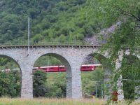 025 Ausflug mit dem Bernina Express - Kreisviadukt in Brusio &ndash; &copy; Annette Probst-Weise (Eberhardt TRAVEL)