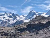 301 Ausflug zum Kleinen Matterhorn - Blick von der Station Schwarzsee zum Monte Rosa Massiv &ndash; &copy; Annette Probst-Weise (Eberhardt TRAVEL)