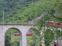 026 Ausflug mit dem Bernina Express - Kreisviadukt in Brusio &ndash; &copy; Annette Probst-Weise (Eberhardt TRAVEL)