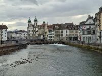 Luzern - Blick von der Spreuerbrücke zur Jesuitenkirche &ndash; &copy; Katrin Deutschbein (Eberhardt TRAVEL)