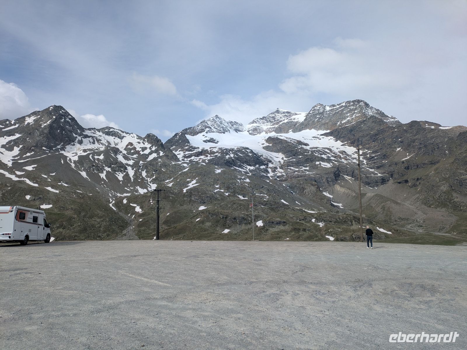 Am höchsten Punkt des Bernina Passes (Bus) &ndash; &copy; Günter Thomas Menzel (Eberhardt TRAVEL)