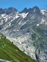 126 Fahrt nach Flüeli-Ranft - Grimselpass-Straße - Blick zum Bett des Rhônegletschers &ndash; &copy; Annette Probst-Weise (Eberhardt TRAVEL)