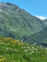 127 Fahrt nach Flüeli-Ranft - Grimselpass-Straße - Blick zur Furkapass-Straße &ndash; &copy; Annette Probst-Weise (Eberhardt TRAVEL)