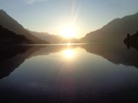 Sonnenaufgang am Brienzersee, Interlaken, Schweiz