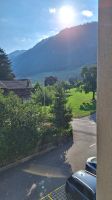 Blick am Morgen zu den Bergen