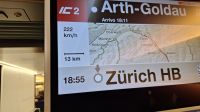 mit 222km/h durch den Basistunnel