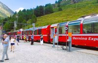 Fahrt mit dem Bernina-Express  (Halt bei Alp Grüm) &ndash; &copy; Steffen Mucke (Eberhardt TRAVEL)