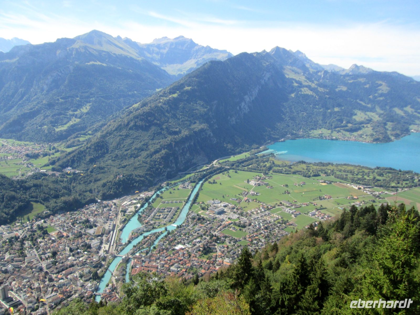 Blick vom Harder Kulm: Interlaken, Aare und Thuner See &ndash; &copy; Heike Heinen (Eberhardt TRAVEL)