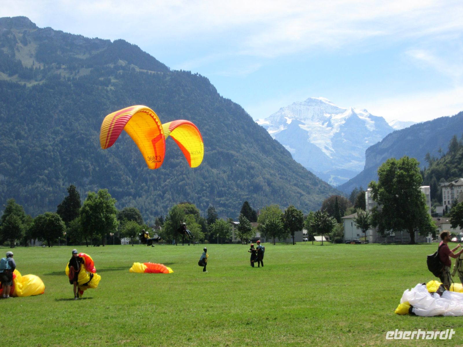 die Höhematte ist Landeplatz für die Paraglyder &ndash; &copy; Heike Heinen (Eberhardt TRAVEL)