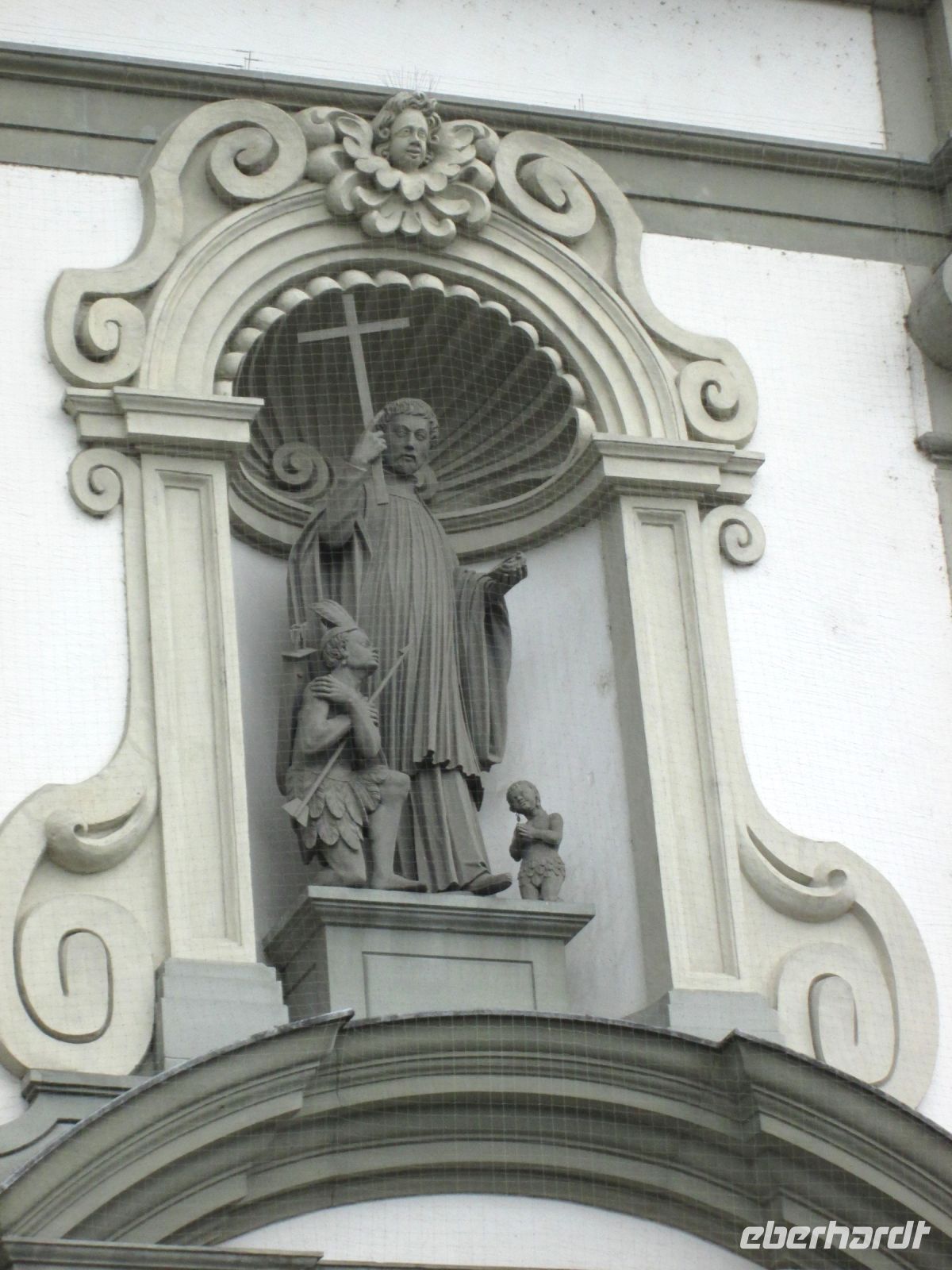 Luzern: der Heilige Franz Xaver am Portal der Jesuitenkirche &ndash; &copy; Heike Heinen (Eberhardt TRAVEL)