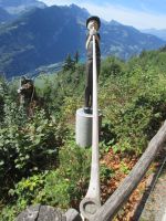 Begrüßung mit dem Alphorn auf dem Harder Kulm
