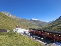 Fahrt auf der Furka-Bergstrecke (Station 