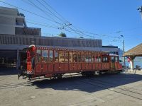 Bahnhof Vitznau (Nostalgiewagen der Rigi-Bahn) &ndash; &copy; Katrin Deutschbein (Eberhardt TRAVEL)