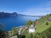 Fahrt mit der Vitznau-Rigi-Bahn... (Blick auf den Vierwaldstättersee)  &ndash; &copy; Katrin Deutschbein (Eberhardt TRAVEL)