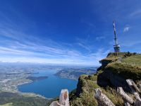 Rigi-Kulm (Blick zum Zugersee mit dem Turm 