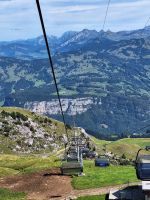 199 Ausflug auf den Stoos - Talfahrt vom mit dem Sessellift  auf den Stoos -