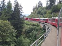 Fahrt mit dem Bernina-Express...