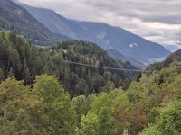 Fahrt mit dem Glacier-Express... (Oberes Rhonetal bzw. Goms - Hängebrücke 