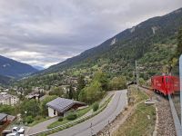Fahrt mit dem Glacier-Express... (Oberes Rhonetal bzw. Goms - Fiesch)